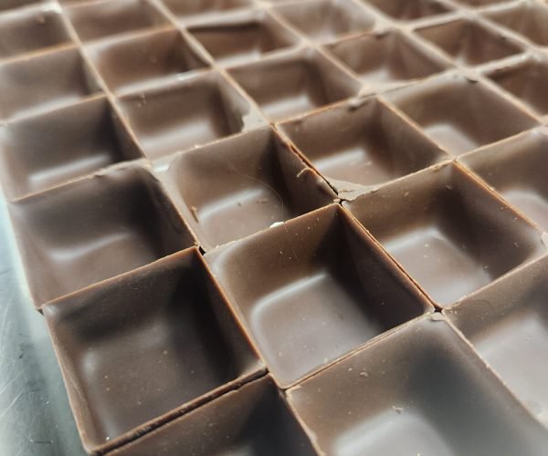 escultura de chocolate