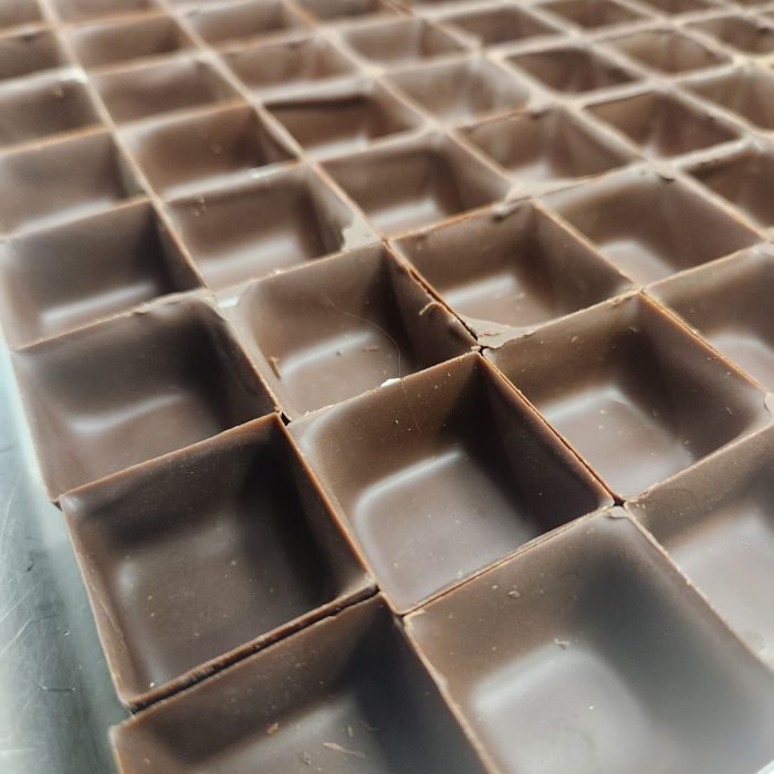 escultura de chocolate